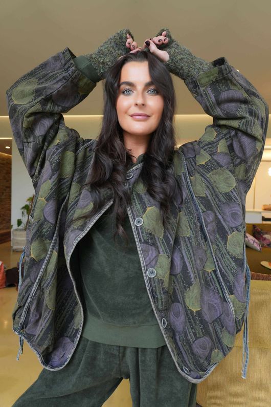 Plume Denim Jacket Green